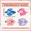4Pcs 4 Colors Cloth Alligator Hair Clips PHAR-LP0002-32-2