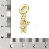 Rack Plating Brass Pave Cubic Zirconia European Dangle Charms X-KK-R163-08A-G-3