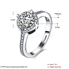 Brass Micro Pave Cubic Zirconia Finger Rings RJEW-BB35151-8-6
