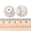 Bling Resin Rhinestone Flower Beads LS-OACR-D310-01P-F-2
