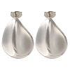 304 Stainless Steel Teardrop Stud Earrings EJEW-I312-02P-1