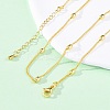 Brass Satellite Chains Necklaces for Women NJEW-D302-67G-1