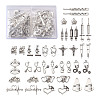 Tibetan Style Zinc Alloy Pendants TIBEP-TA0002-36AS-RS-13