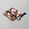 Square Cloth Jewelry Packing Pouches Drawstring Bags with Tassel ABAG-WH0032-68F-2
