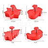 Christmas Themed Plastic Plastic Cookie Cutters BAKE-PW0007-023-2