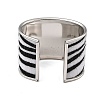 Alloy PU Open Cuff Bangles Bangles BJEW-U014-01P-02-3