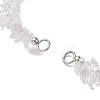 Natural Quartz Crystal Chip Nylon Braided Beaded Bracelet Making AJEW-JB01296-09-2