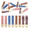12Pcs 4 Colors Alloy Rhinestone Keychain Findings FIND-BT0001-38A-2