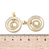 Brass Micro Pave Cubic Zirconia Pendants KK-U070-02F-G-3
