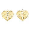 Ion Plating(IP) 201 Stainless Steel Pendants STAS-N098-257LG-3
