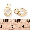 Brass Micro Pave Cubic Zirconia Pendants KK-P271-02G-B-3