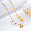 Summer Beach Braided Rope Bib Necklaces SZ6362-7-1