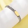 667 Stainless Steel Oval Link Bracelets BJEW-F529-11GP-2