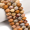 Natural Crazy Agate Beads Strands G-C259-A04-8x12mm-1