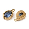Ion Plating(IP) 304 Stainless Steel Micro Pave Cubic Zirconia Charms X-STAS-K256-20G-3