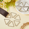 12Pcs Triangle Iron Linking Rings IFIN-CP0002-96P-3