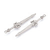 304 Stainless Steel Pendants X-STAS-N114-61P-2