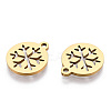 Ion Plating(IP) 304 Stainless Steel Charms LS-STAS-Q201-T063G-2