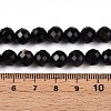 Natural Golden Sheen Obsidian Beads Strands G-S345-8mm-20-5