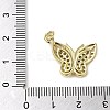 Brass Micro Pave Clear Cubic Zirconia Pendants KK-U005-01I-G-3