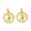 Brass Micro Pave Cubic Zirconia Pendants KK-H441-31G-2