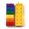 Rainbow Opaque Acrylic Pendants MACR-B0001-03A-2