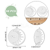 201 Stainless Steel Filigree Pendants STAS-DC0010-89-2