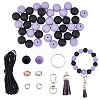 DIY Silicone Beads Keychain Making Kits DIY-FI0001-16-1