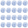 20Pcs Blue Cube Letter Silicone Beads 12x12x12mm Square Dice Alphabet Beads with 2mm Hole Spacer Loose Letter Beads for Bracelet Necklace Jewelry Making JX434I-1