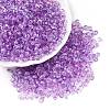 Baking Paint Electroplate Transparent Glass Seed Beads SEED-N006-07J-1