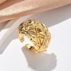 Brass Cuff Rings for Women RJEW-U041-04G-1