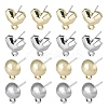 16Pcs 4 Style Spray Painted Alloy Stud Earrings Findings FIND-LS0001-66-1