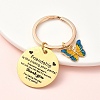Alloy Enamel & 304 Stainless Steel Keychain KEYC-YW00094-02-1