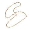 4MM 304 Stainless Steel Cable Chain Necklaces for Women NJEW-JN05598-4