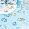 24Pcs 6 Style Adjustable 304 Stainless Steel Finger Rings Components STAS-AR0001-53-5
