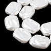Electroplate Opaque Glass Imitation Pearl Beads Strands EGLA-H113-01B-3