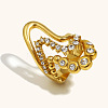 316 Surgical Stainless Steel with Clear Cubic Zirconia Finger Rings FS-WG515DE-01-1