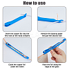 2Pcs ABS Plastic & Carbon Steel Foil Hand Foiler Tools AJEW-DC0003-36-4