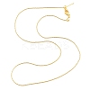 Adjustable Slider Brass Boston Link Chain Necklaces for Men Women NJEW-G160-12G-1