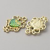 Alloy Pendant Rhinestone Settings PALLOY-WH0105-08E-2