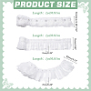 3 Yards 3 Styles  Polyester Pleated Lace Ribbons OCOR-ME0001-24-2
