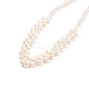 Grade A Natural Pearl Beads Bib Necklace for Teen Girl Women NJEW-JN03736-3