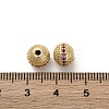 Brass Micro Pave Cubic Zirconia Beads KK-C071-08G-03-3