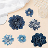 6Pcs 6 Styles Cloth Ornament Accessories DIY-CY0003-19-9