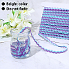 1 Roll Polyester with Paillette Wavy Fringe Trim Ribbon OCOR-GF0005-72B-6