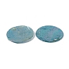 AB Color Plated Capiz Shell Pendants SSHEL-T008-01A-2