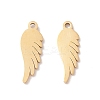 304 Stainless Steel Pendants STAS-E159-06G-1