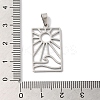 Non-Tarnish 304 Stainless Steel Pendants STAS-U010-14P-3