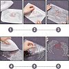 Heart with Wing Glitter Hotfix Rhinestone DIY-WH0301-41-5