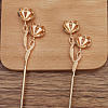 Alloy Hair Stick Findings FIND-WH0092-57KCG-1